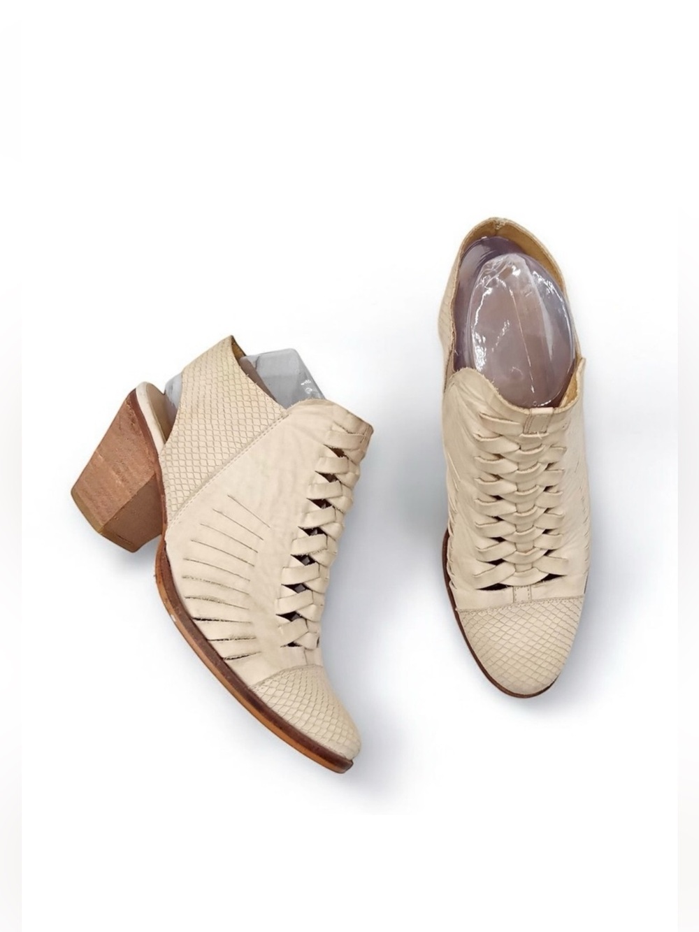 Free People Far Hills Ankle Boot - Vachetta Cream Size: 37
